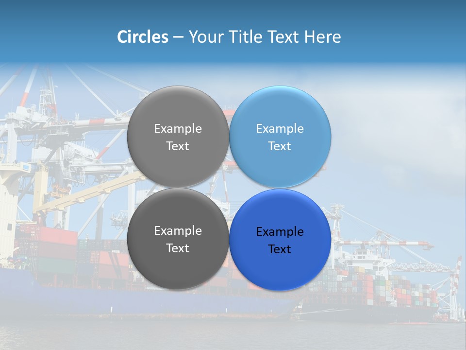 Business Freight Vessel PowerPoint Template