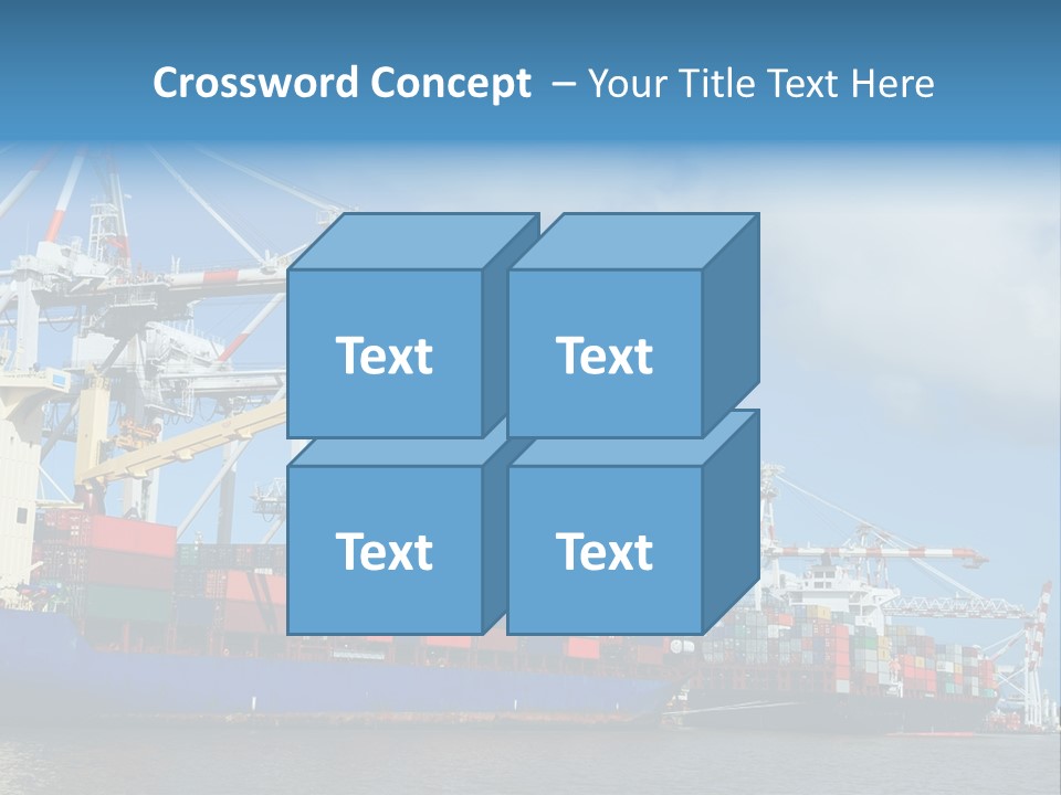 Business Freight Vessel PowerPoint Template