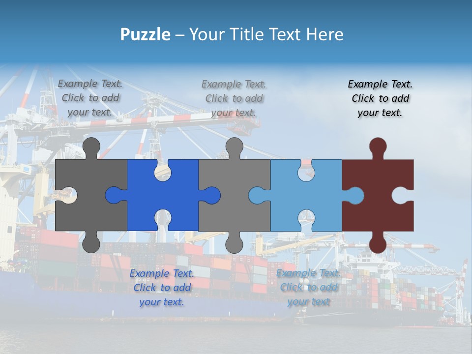 Business Freight Vessel PowerPoint Template