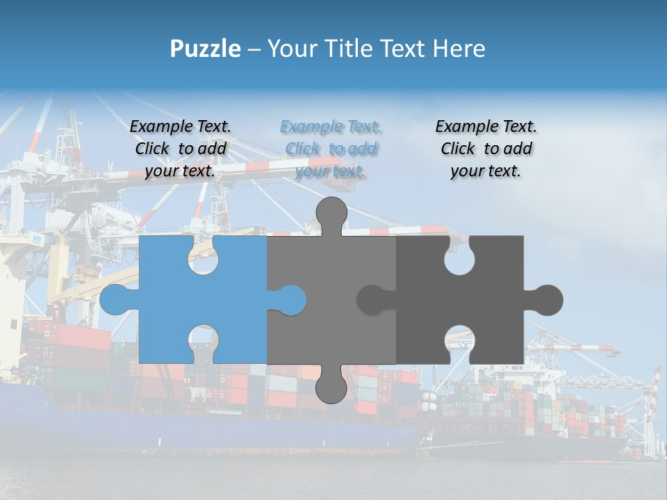 Business Freight Vessel PowerPoint Template