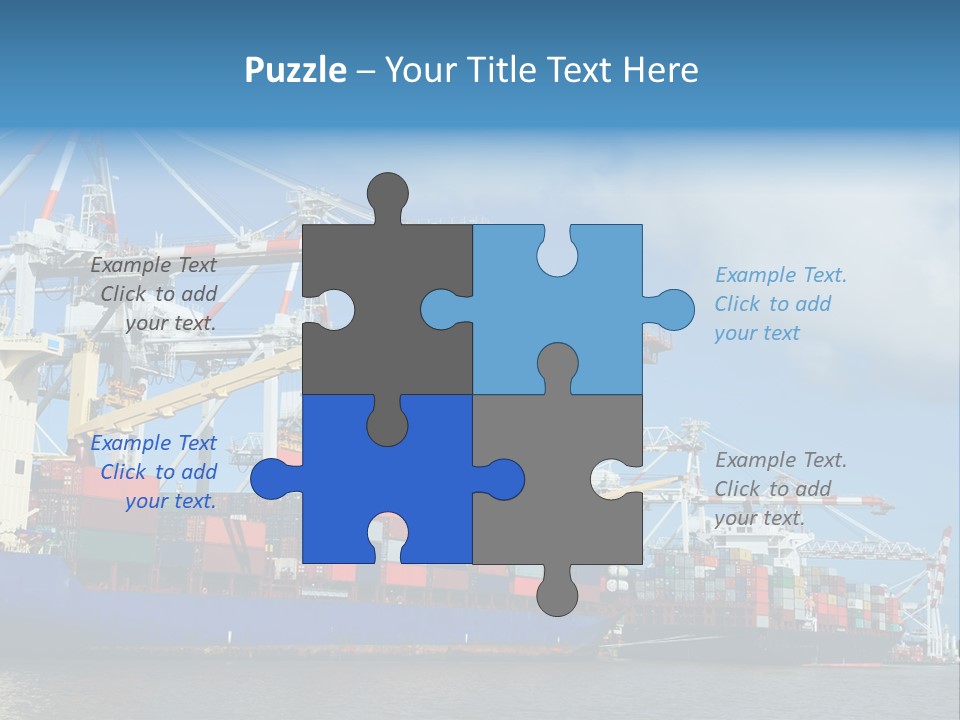 Business Freight Vessel PowerPoint Template