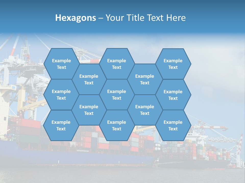 Business Freight Vessel PowerPoint Template