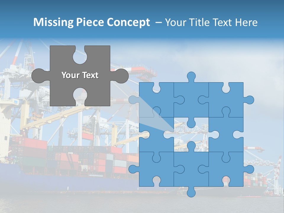 Business Freight Vessel PowerPoint Template