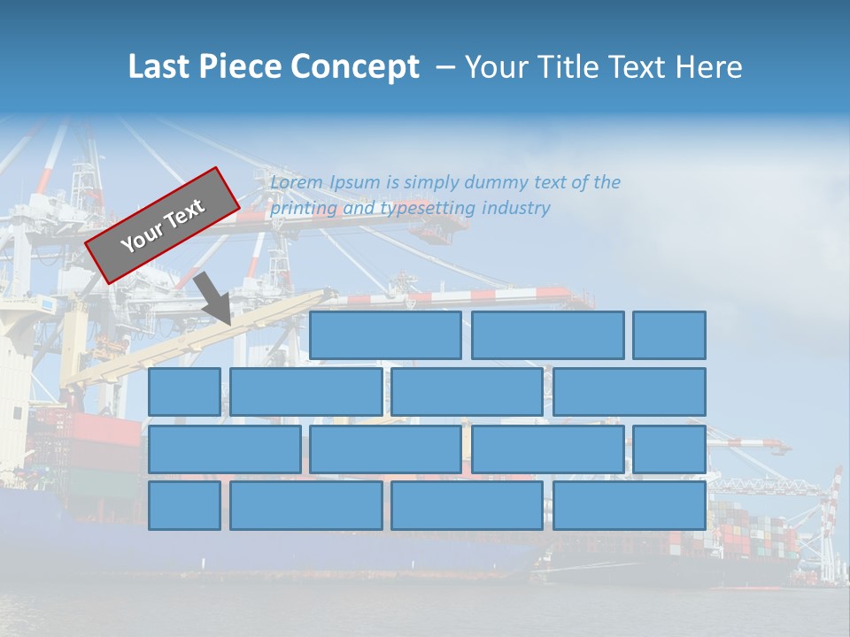 Business Freight Vessel PowerPoint Template