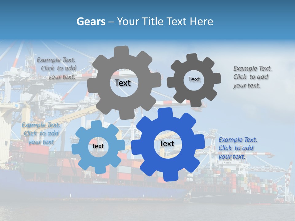 Business Freight Vessel PowerPoint Template