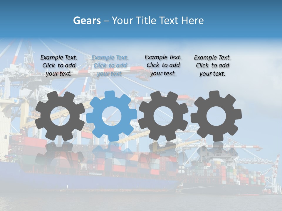 Business Freight Vessel PowerPoint Template