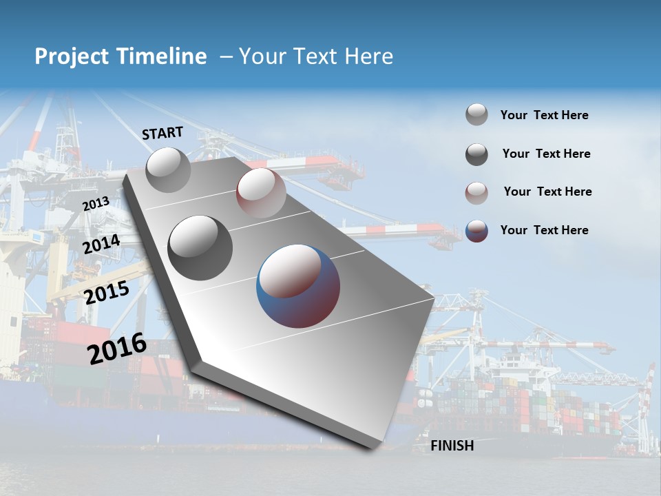 Business Freight Vessel PowerPoint Template