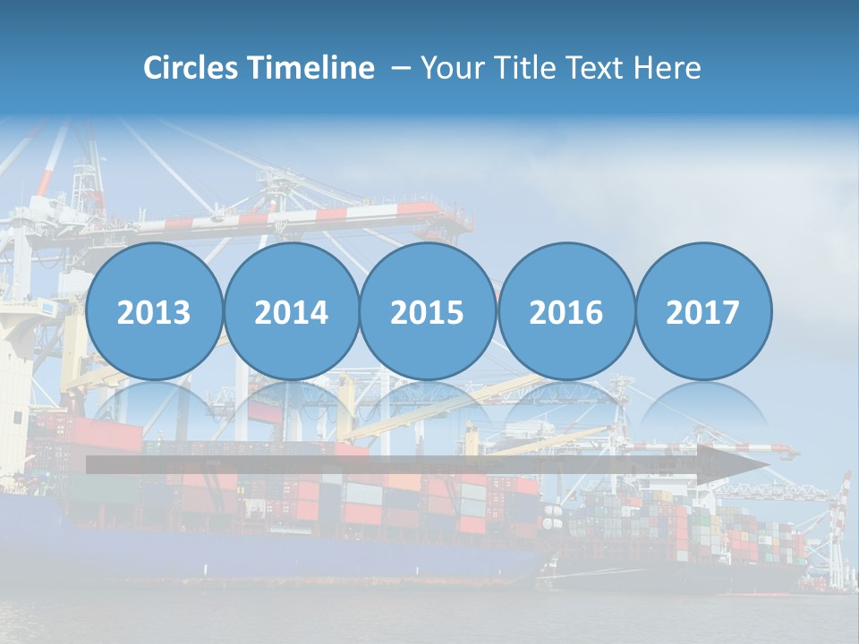 Business Freight Vessel PowerPoint Template