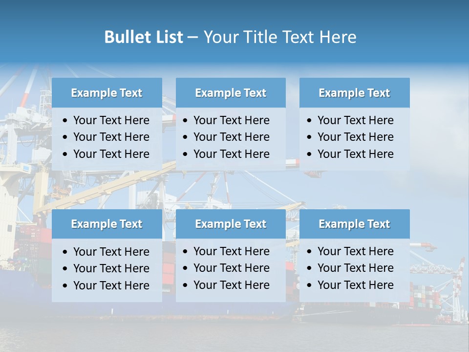 Business Freight Vessel PowerPoint Template
