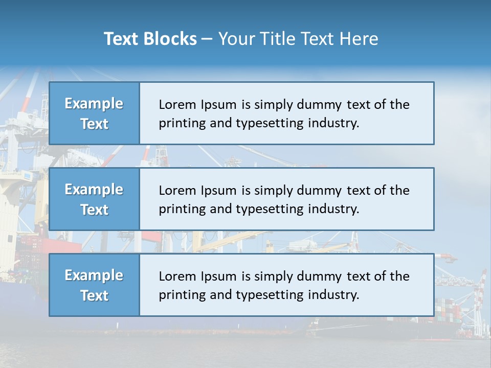 Business Freight Vessel PowerPoint Template