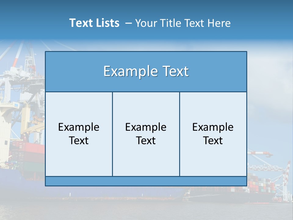 Business Freight Vessel PowerPoint Template