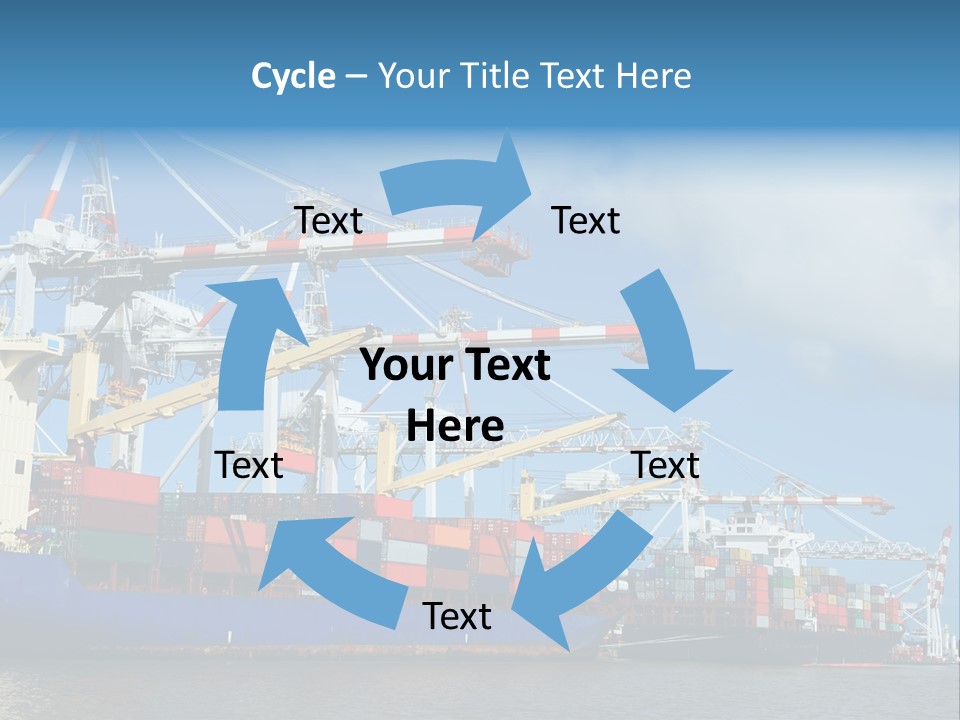 Business Freight Vessel PowerPoint Template