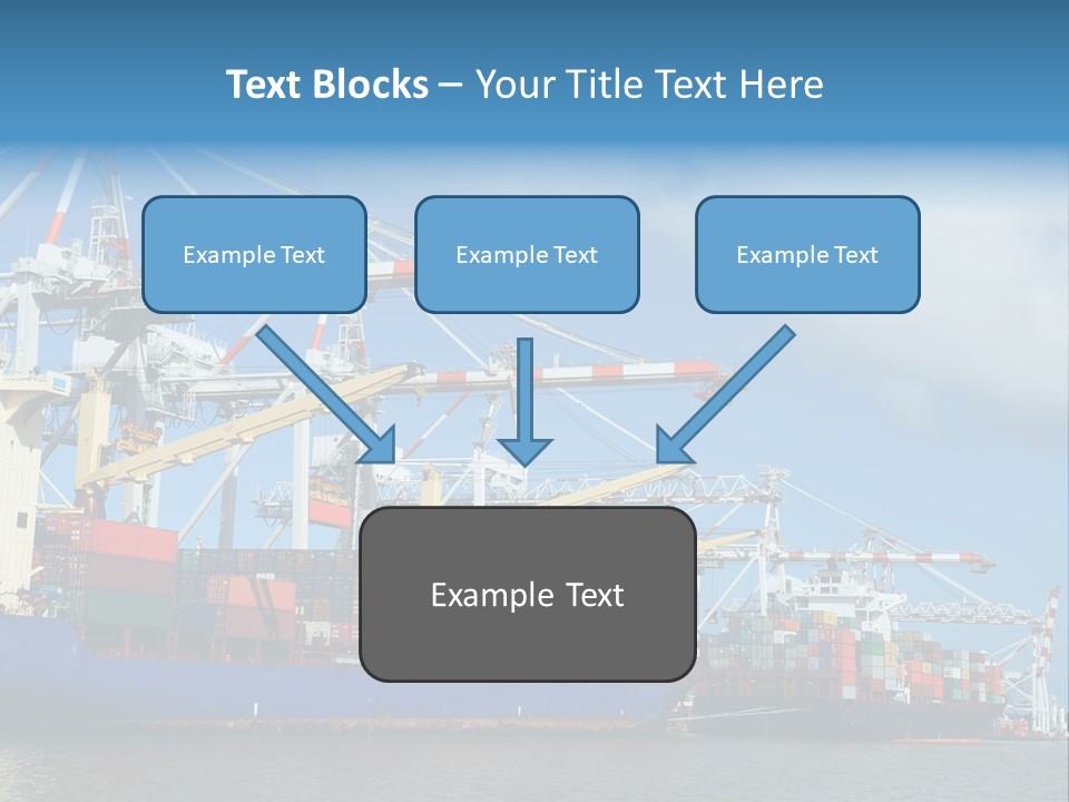Business Freight Vessel PowerPoint Template
