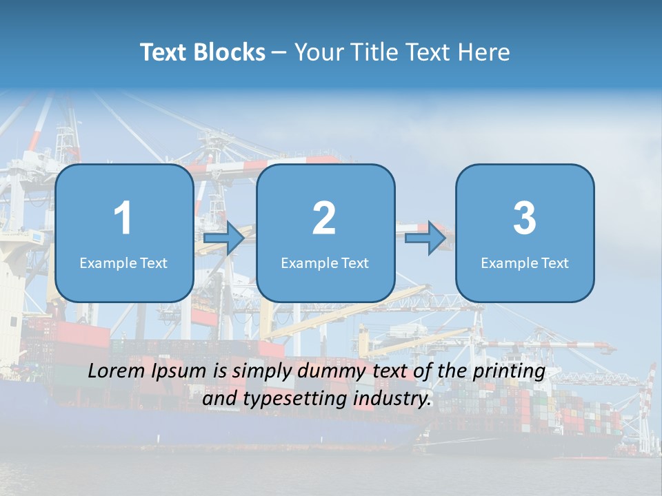 Business Freight Vessel PowerPoint Template