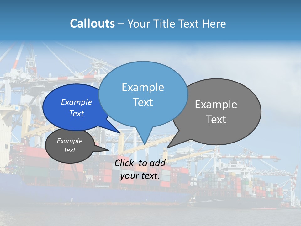 Business Freight Vessel PowerPoint Template
