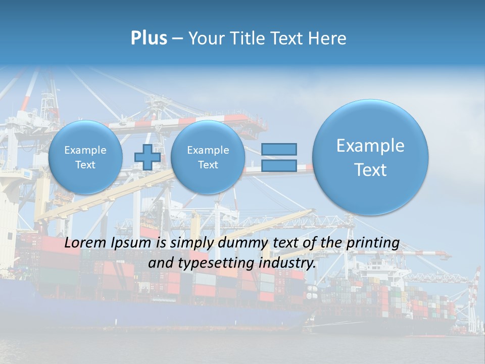 Business Freight Vessel PowerPoint Template