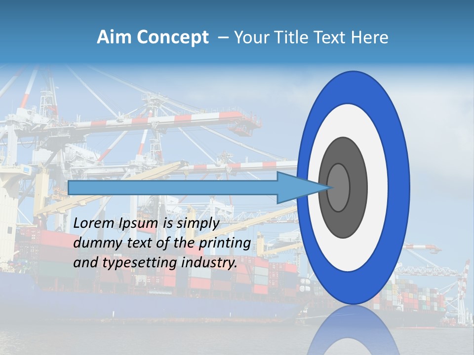 Business Freight Vessel PowerPoint Template