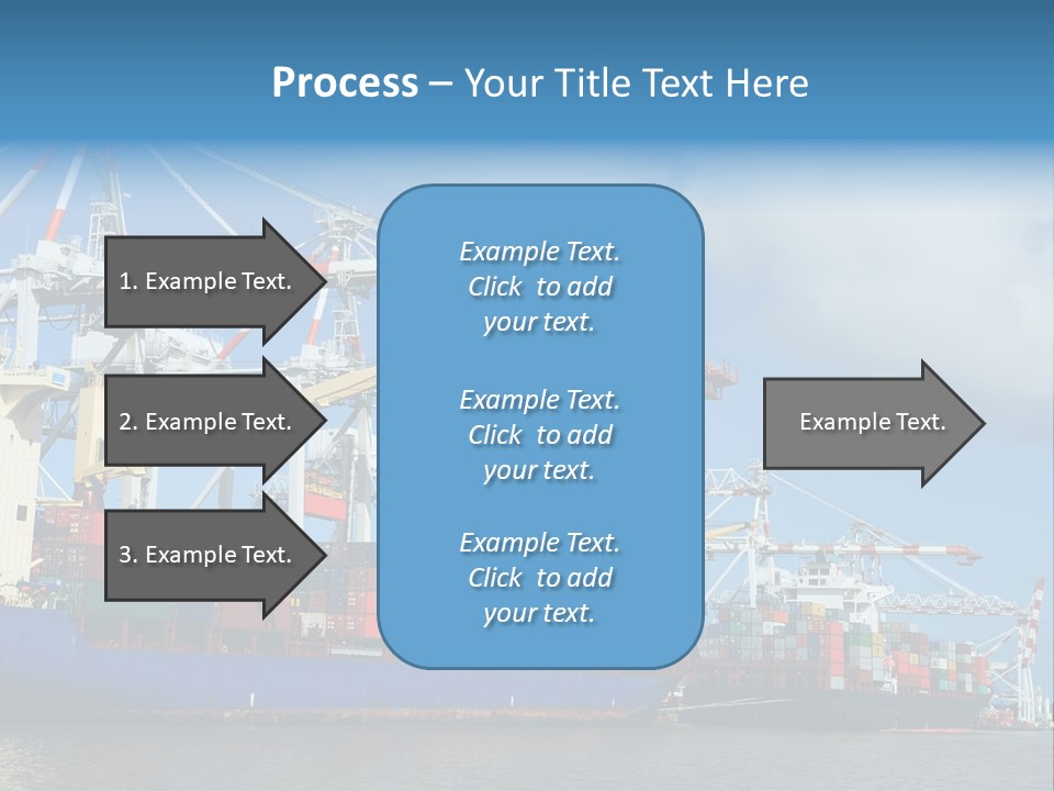 Business Freight Vessel PowerPoint Template