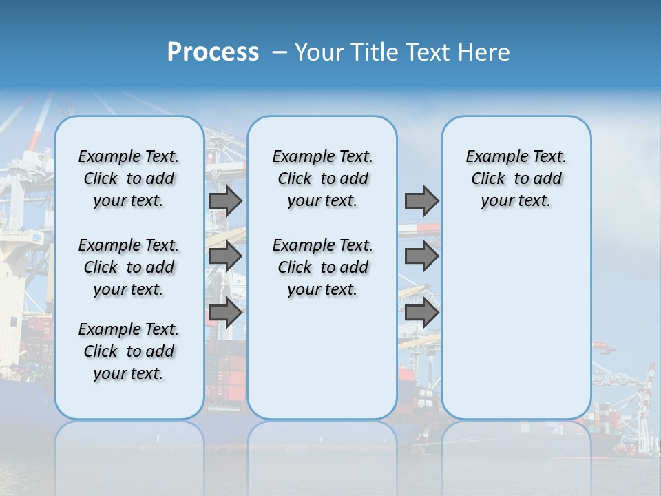 Business Freight Vessel PowerPoint Template