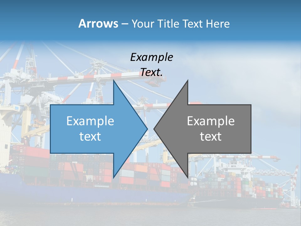 Business Freight Vessel PowerPoint Template