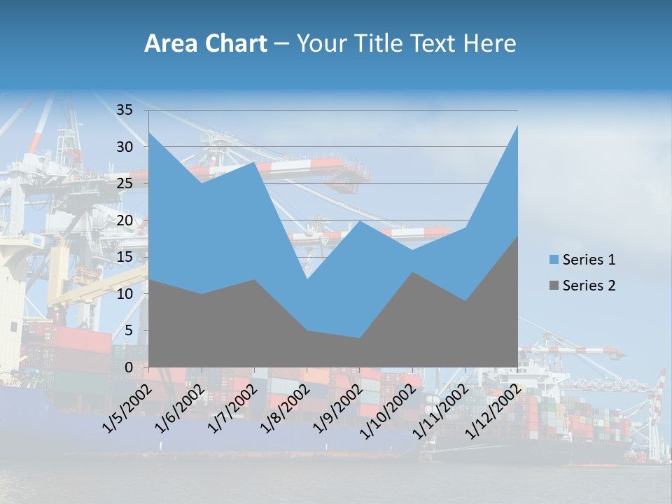 Business Freight Vessel PowerPoint Template