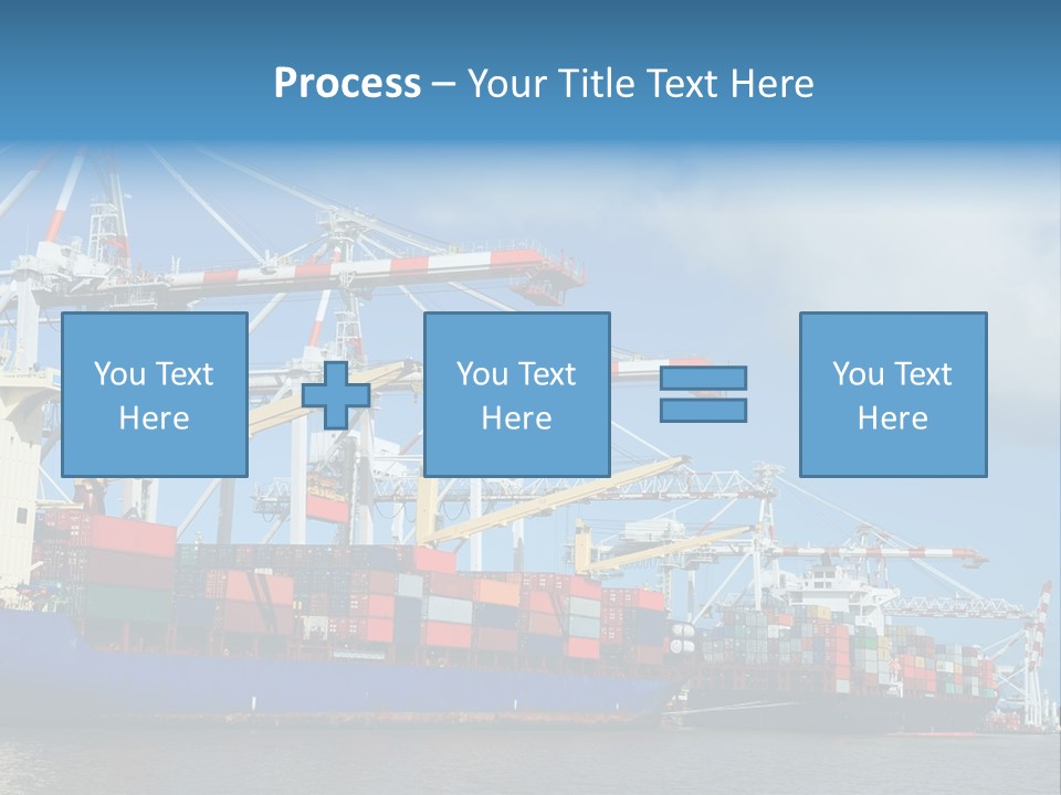 Business Freight Vessel PowerPoint Template