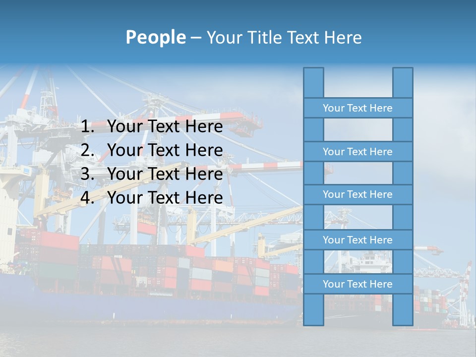 Business Freight Vessel PowerPoint Template