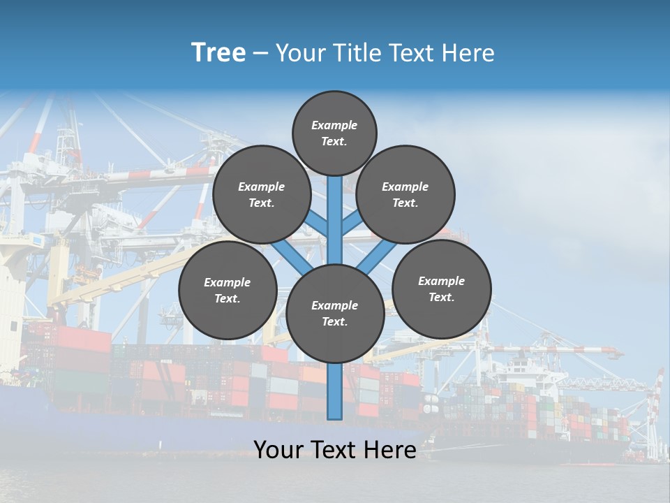 Business Freight Vessel PowerPoint Template
