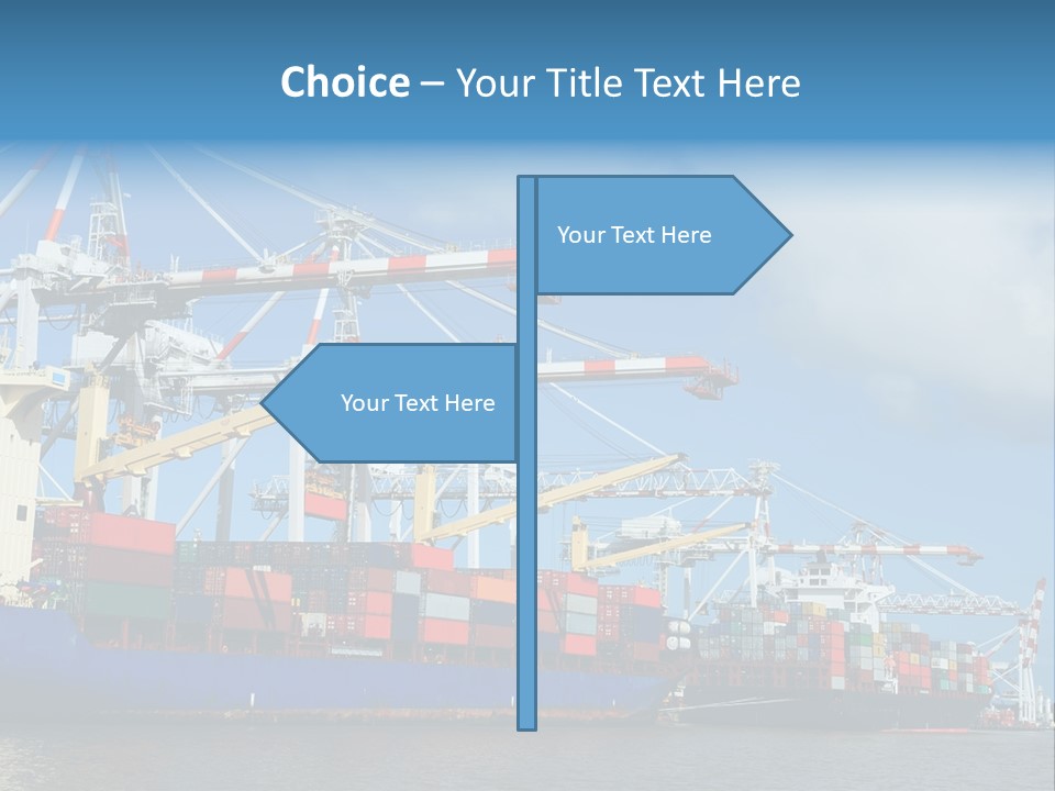 Business Freight Vessel PowerPoint Template