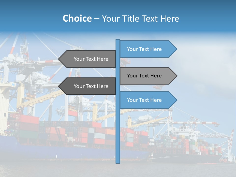Business Freight Vessel PowerPoint Template