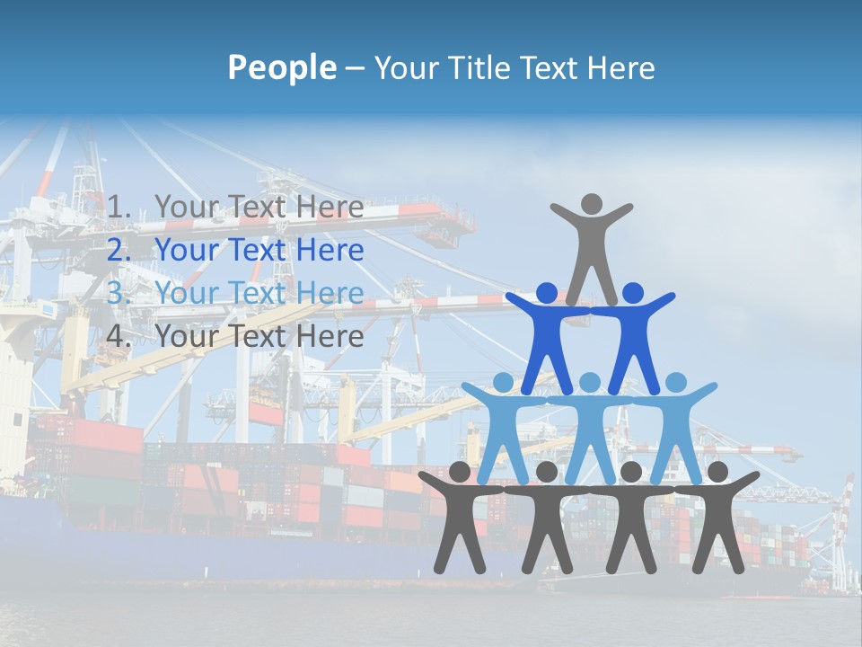 Business Freight Vessel PowerPoint Template