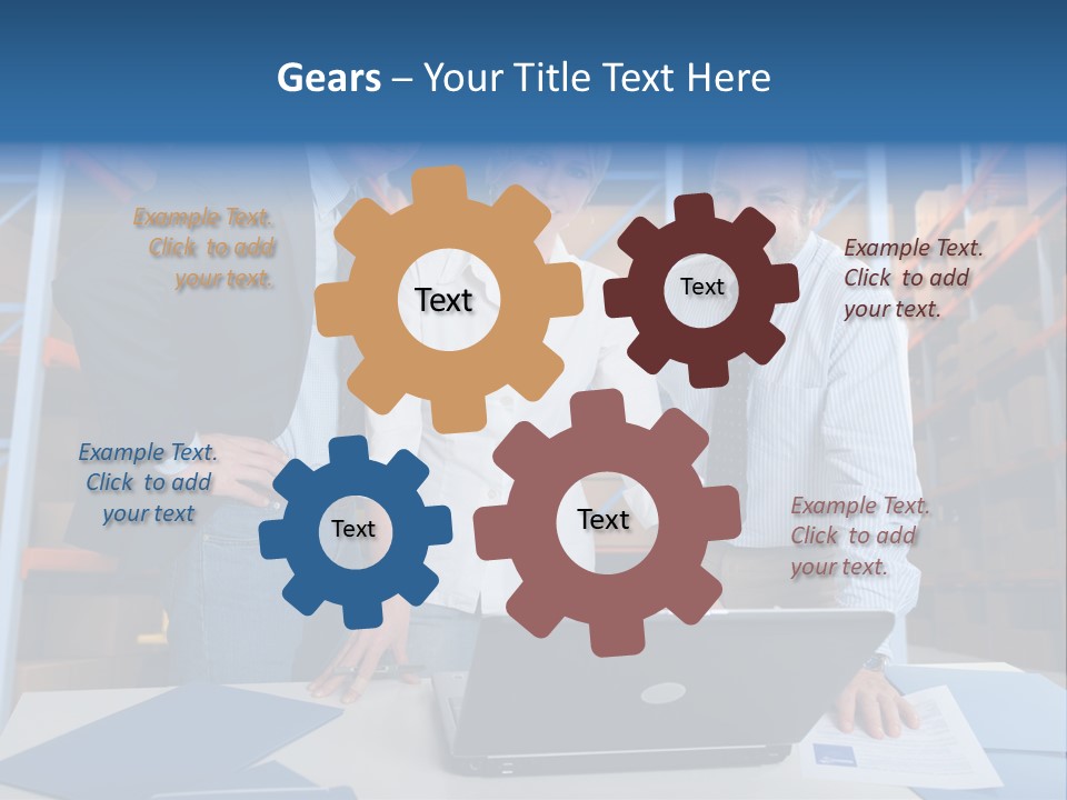 Usine Hangar Transpalette PowerPoint Template