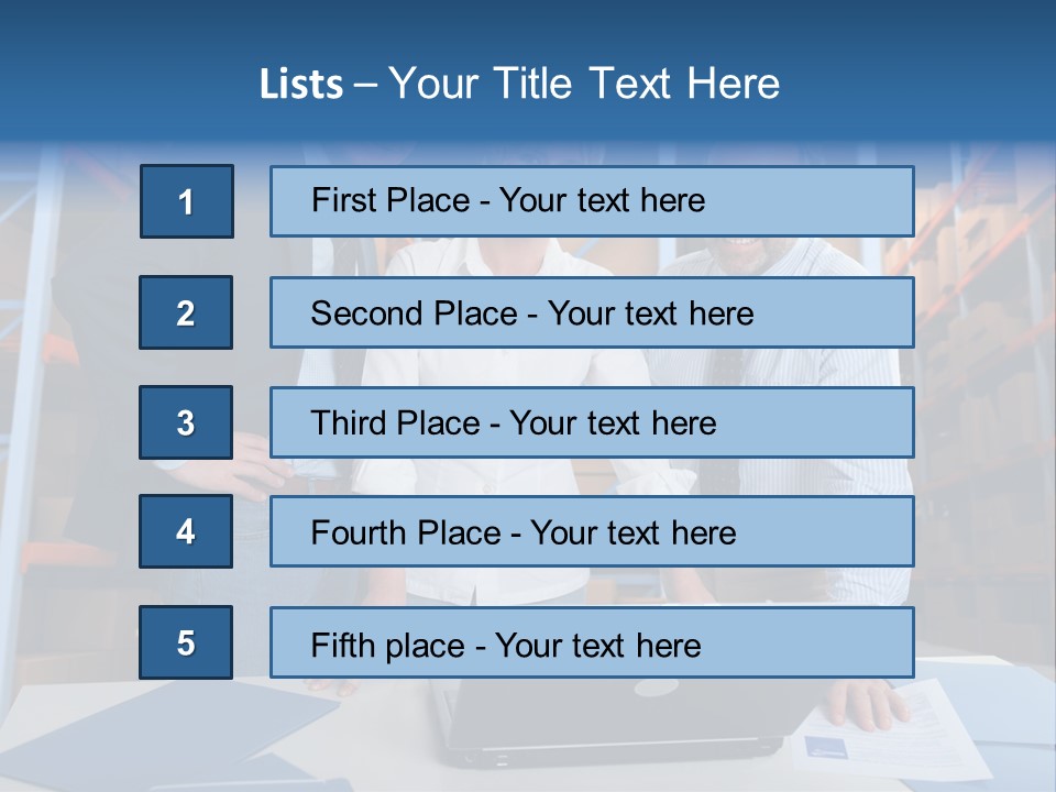 Usine Hangar Transpalette PowerPoint Template