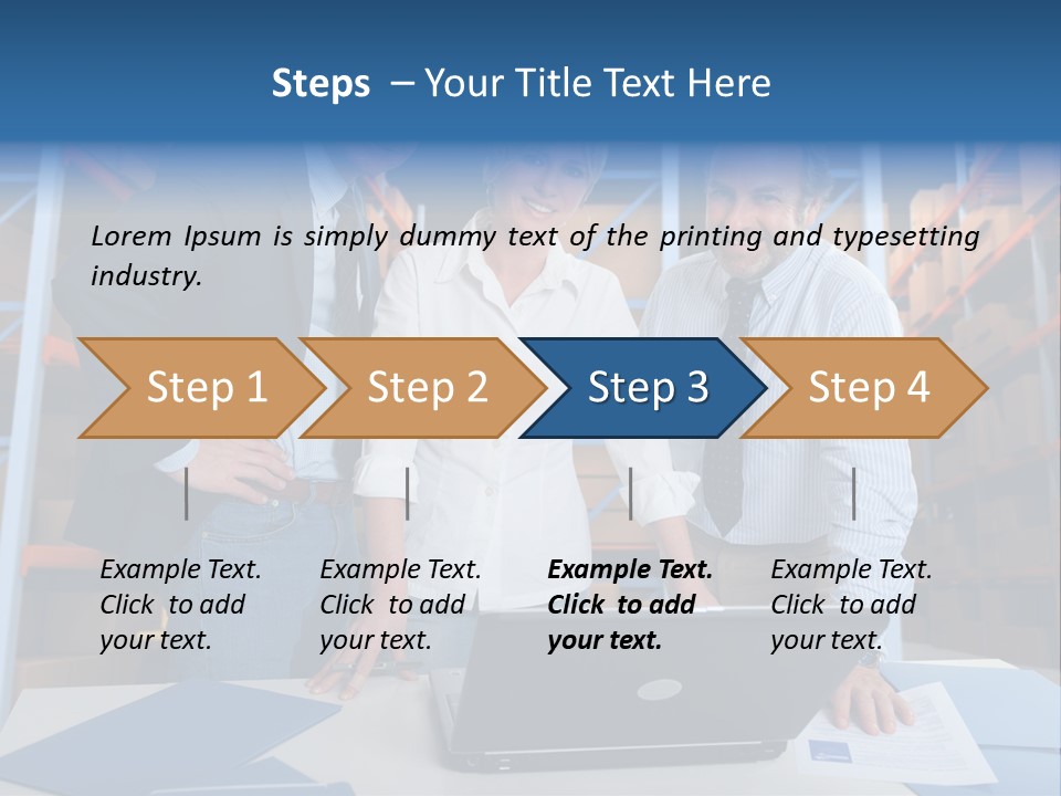 Usine Hangar Transpalette PowerPoint Template