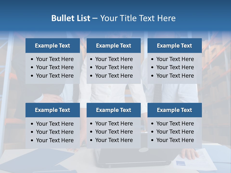 Usine Hangar Transpalette PowerPoint Template