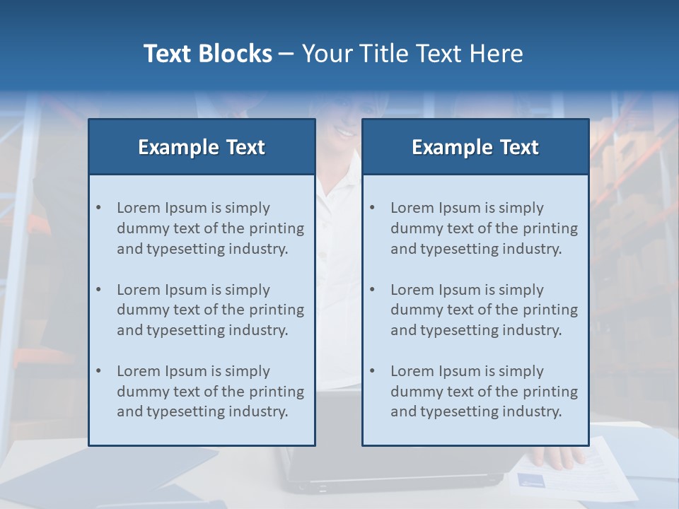 Usine Hangar Transpalette PowerPoint Template