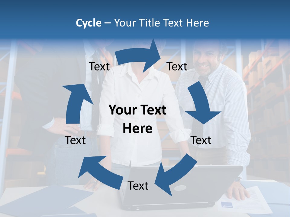 Usine Hangar Transpalette PowerPoint Template