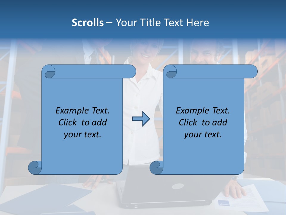 Usine Hangar Transpalette PowerPoint Template