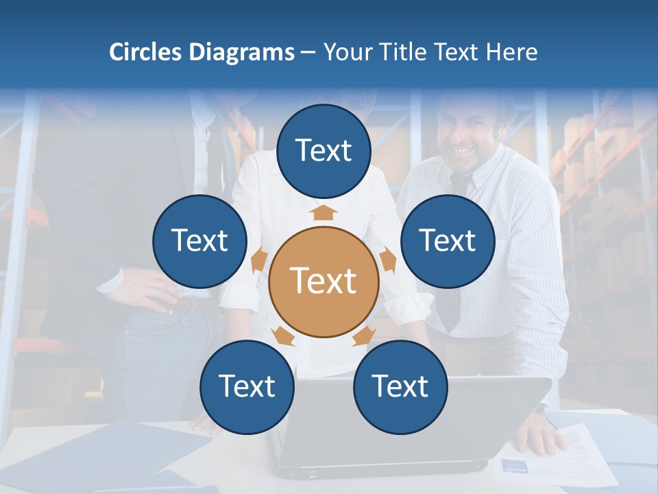 Usine Hangar Transpalette PowerPoint Template