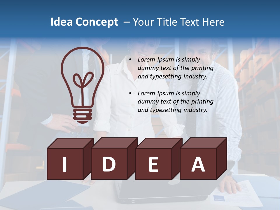 Usine Hangar Transpalette PowerPoint Template