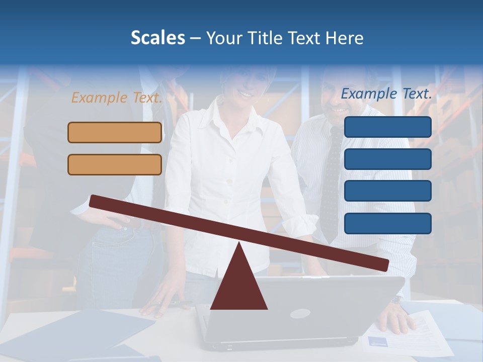 Usine Hangar Transpalette PowerPoint Template