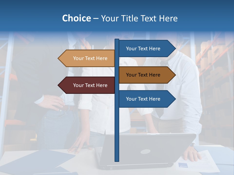 Usine Hangar Transpalette PowerPoint Template