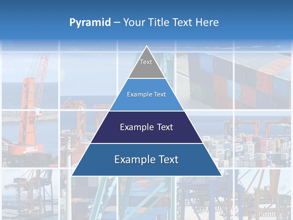 Porteconteneur Portiques Marchandise PowerPoint Template