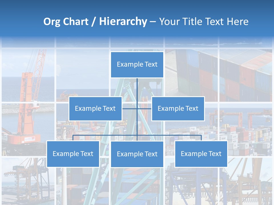 Porteconteneur Portiques Marchandise PowerPoint Template