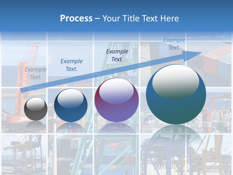 Porteconteneur Portiques Marchandise PowerPoint Template