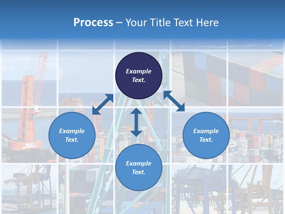 Porteconteneur Portiques Marchandise PowerPoint Template