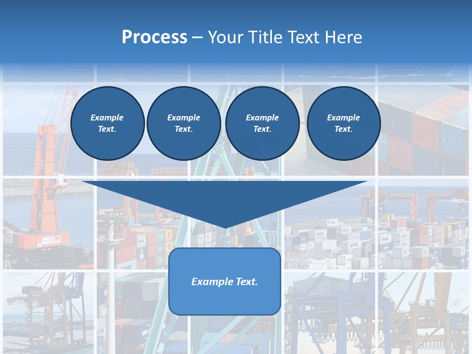 Porteconteneur Portiques Marchandise PowerPoint Template