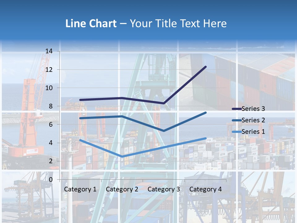 Porteconteneur Portiques Marchandise PowerPoint Template