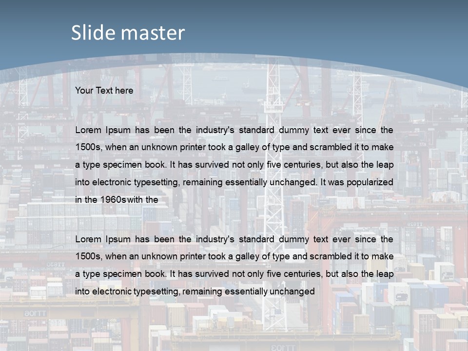 Truck Commercial Industry PowerPoint Template