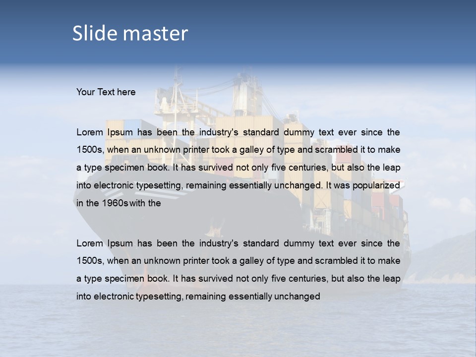 Heavy Coast Sky PowerPoint Template